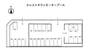 クレストタウンモータープールの駐車場