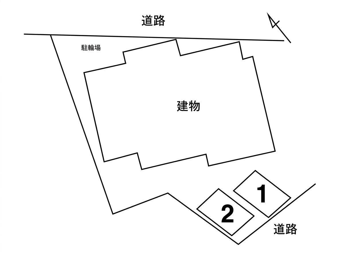 Prendre Nakano駐車場の駐車配置図