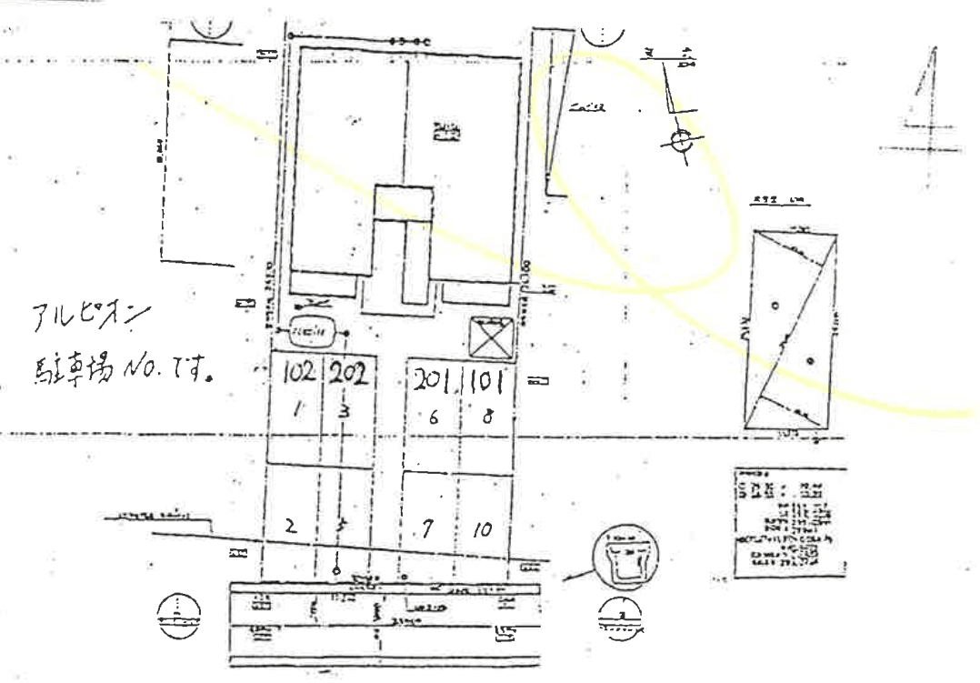 アルピオンの駐車配置図