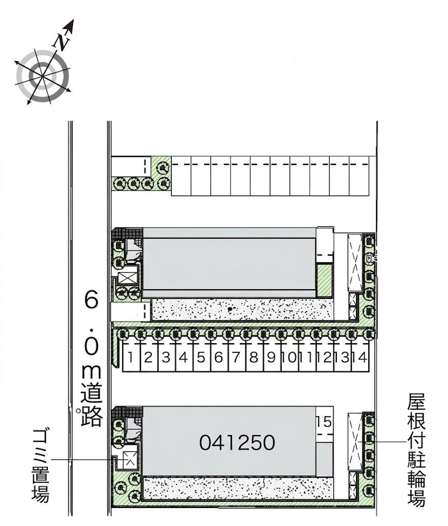 カモミールA(41250)の駐車配置図