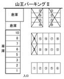 山王パーキングⅡの駐車場
