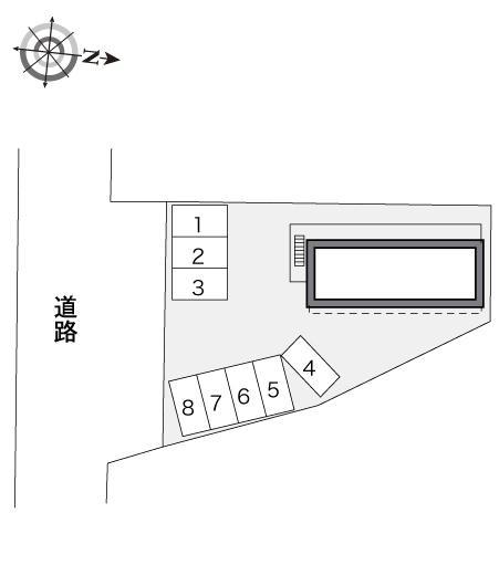 グリーンヒル(33798)の駐車配置図