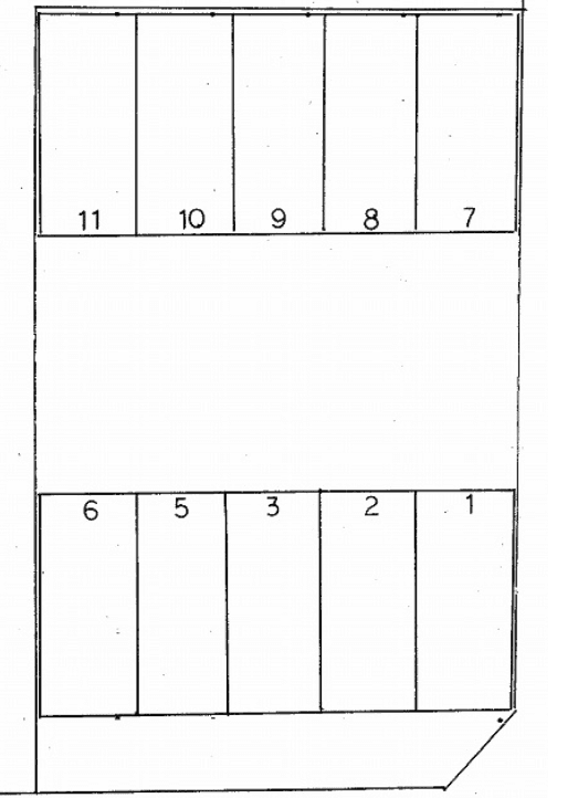 パーク沖ノ橋町の駐車配置図