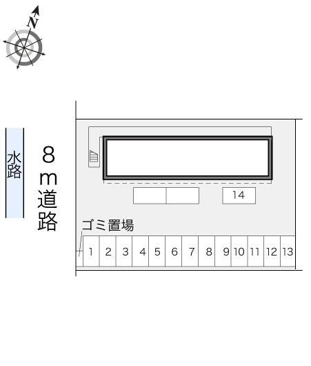 RIKU(14831)の駐車配置図
