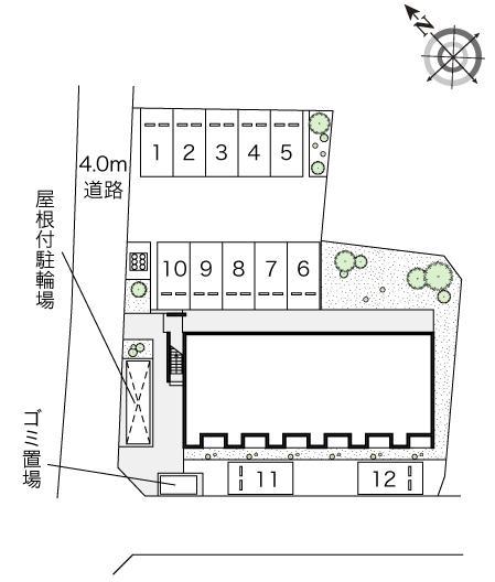 GREENWOOD(52064)の駐車配置図