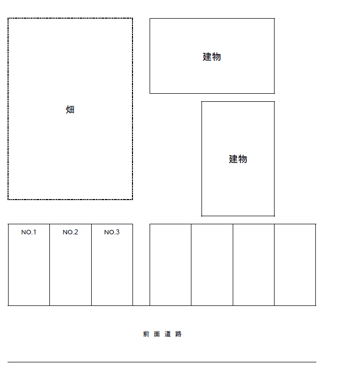 御幸町4駐車場の駐車配置図