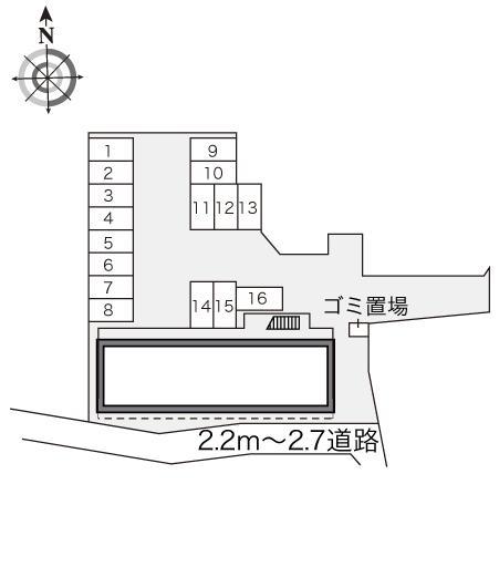 久留米(15085)の駐車配置図