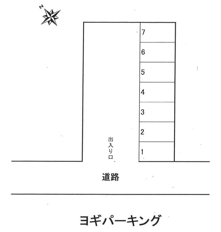 ヨギパーキングの駐車配置図