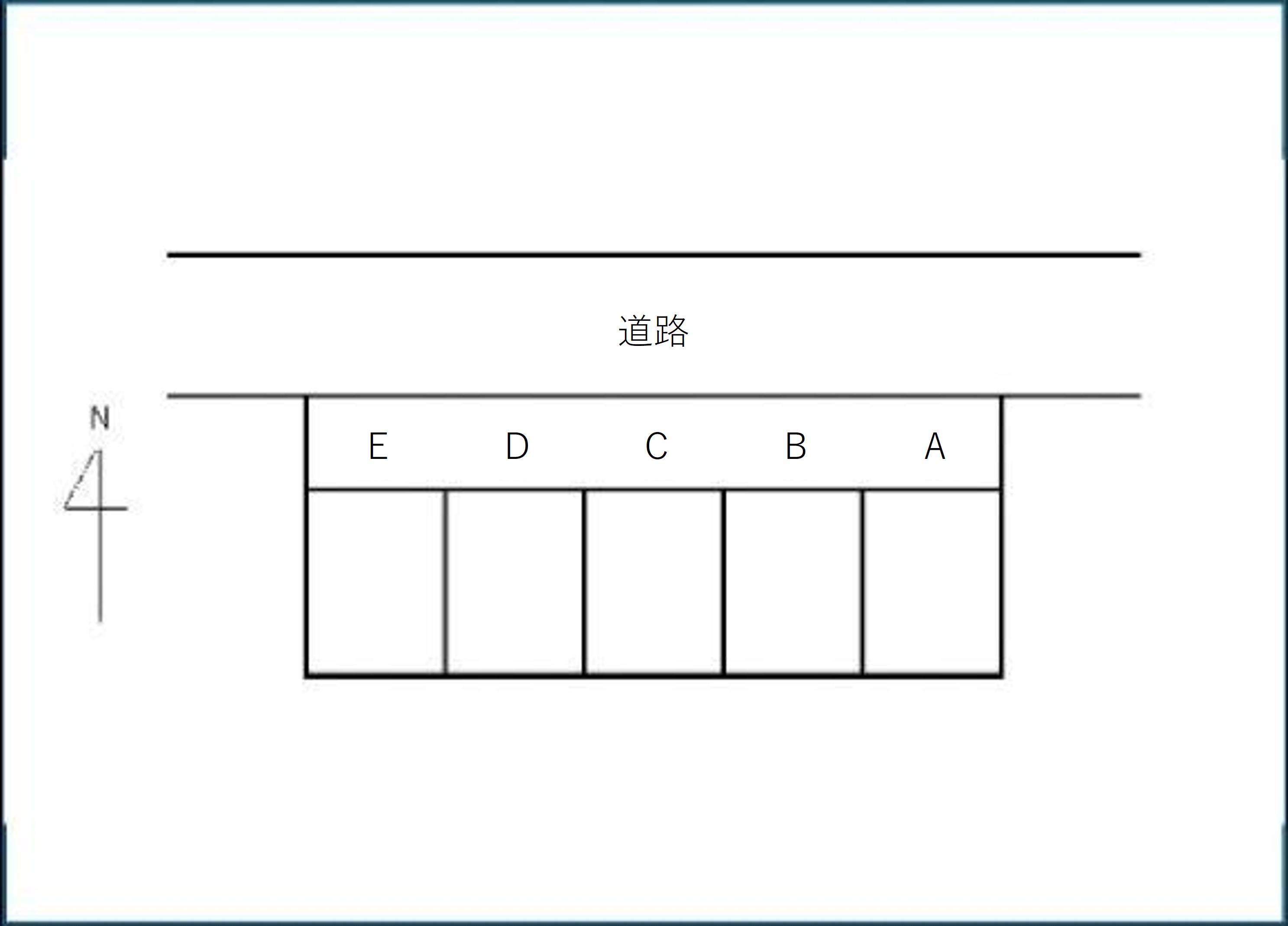 第4六丁目モータープールの駐車配置図