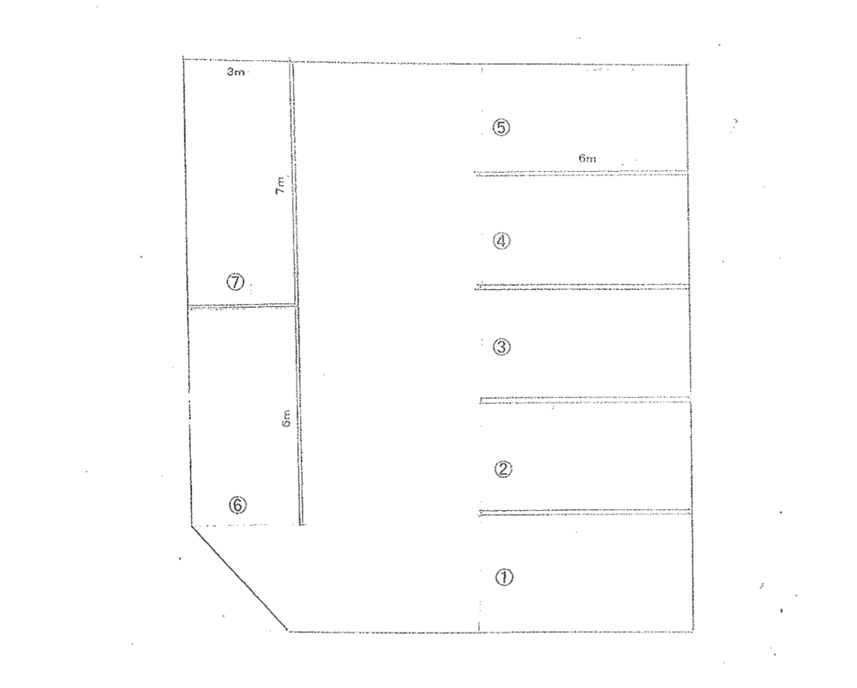天神町2丁目KTパーキングの駐車配置図