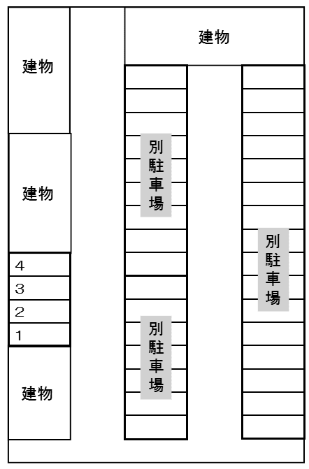 関根(宮本町)駐車場の駐車配置図