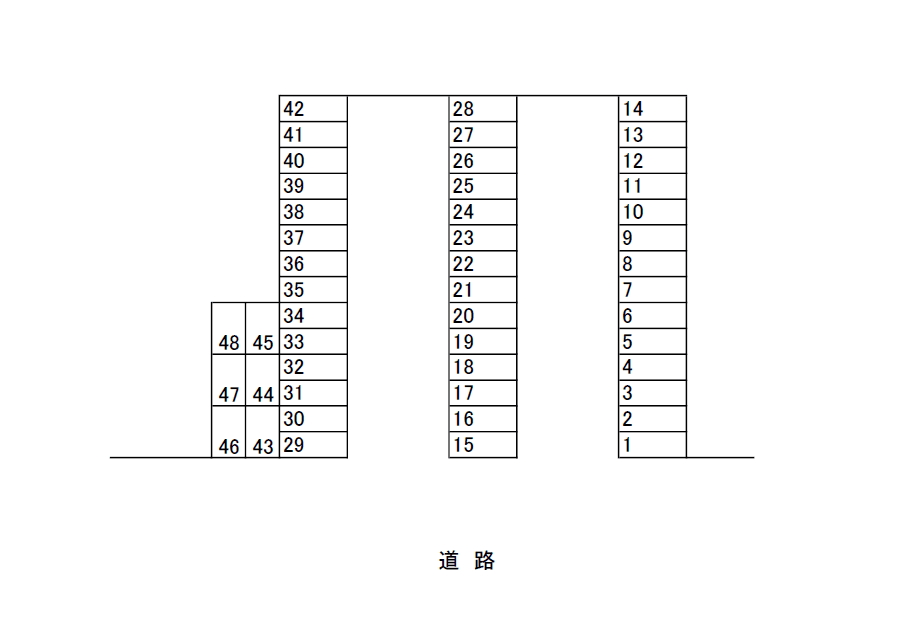 サンパーキングの駐車配置図