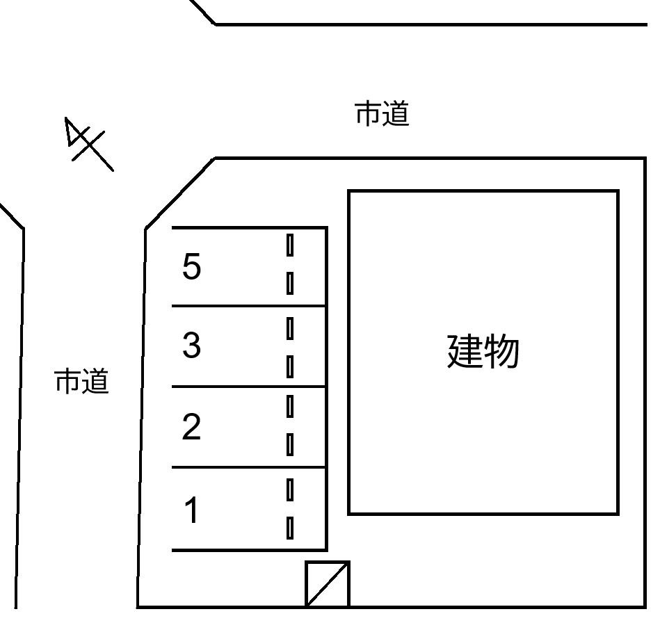 Park Side・メゾンの駐車配置図