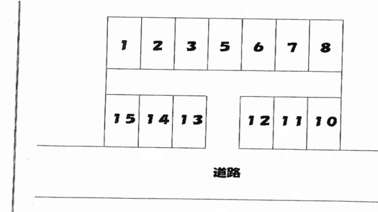 飯田駐車場の駐車配置図
