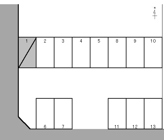まるけい祖父江第一駐車場の駐車配置図