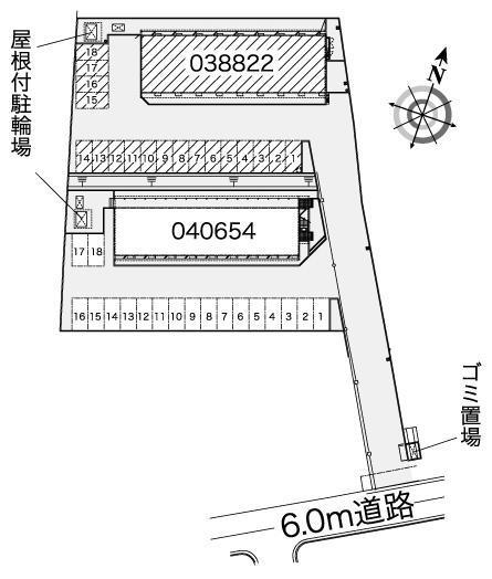 リベラベントⅠ(38822)の駐車配置図