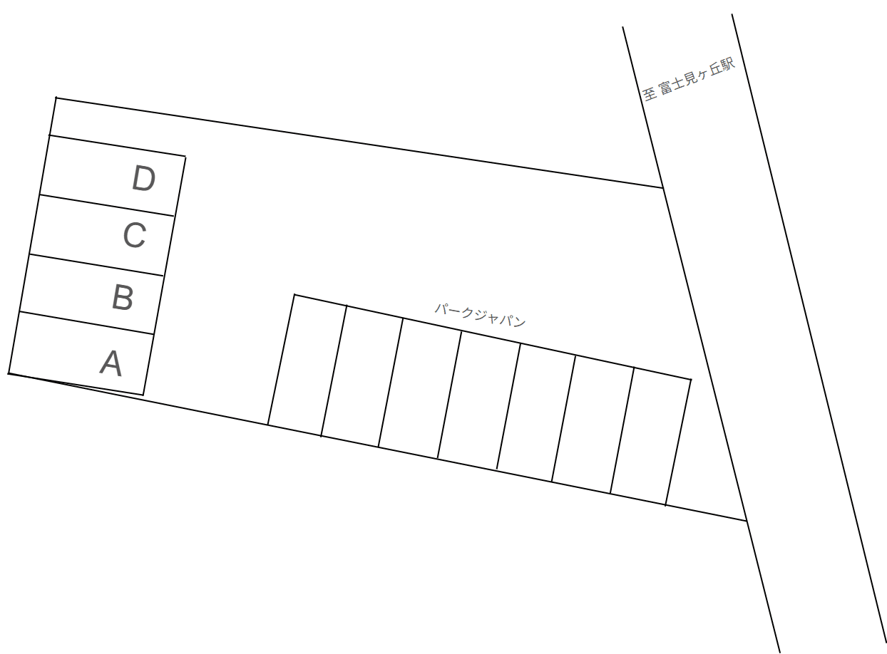 並木パーキングの駐車配置図
