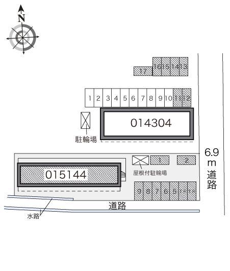フレアⅡ(15144)の駐車配置図