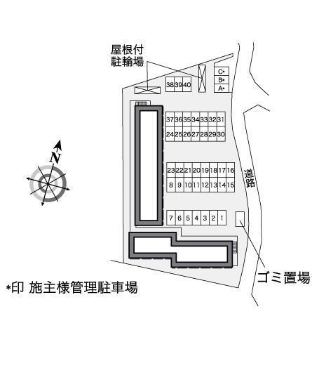 紀北なかじま(37087)の駐車配置図