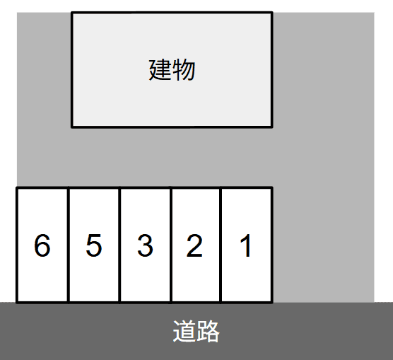 花田二番町駐車場の駐車配置図