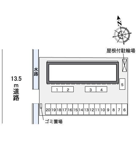 メルヴェーユ(38224)の駐車配置図