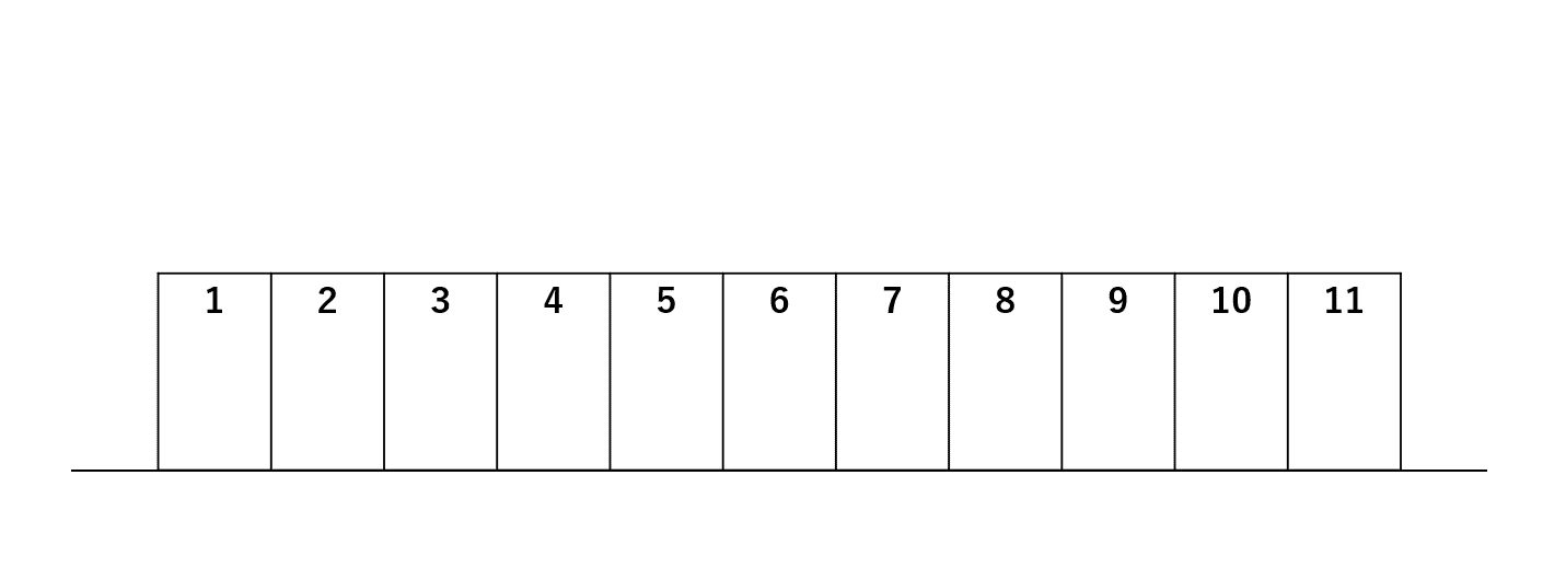 吉塚6丁目月極駐車場の駐車配置図