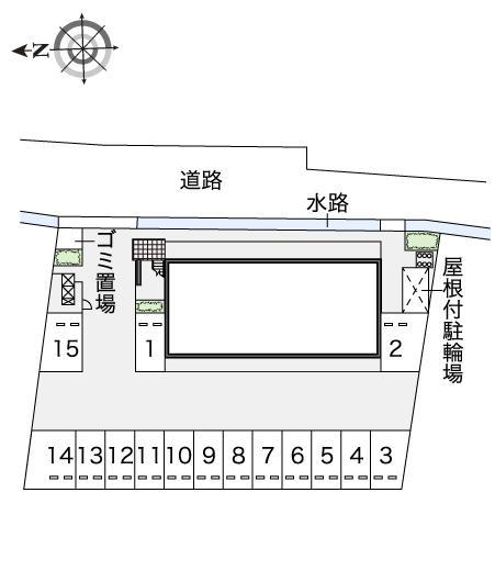 エムティ逢坂Ⅱ(44379)の駐車配置図