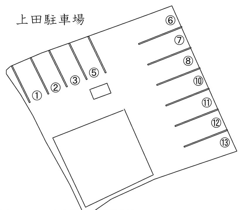 上田駐車場の駐車配置図