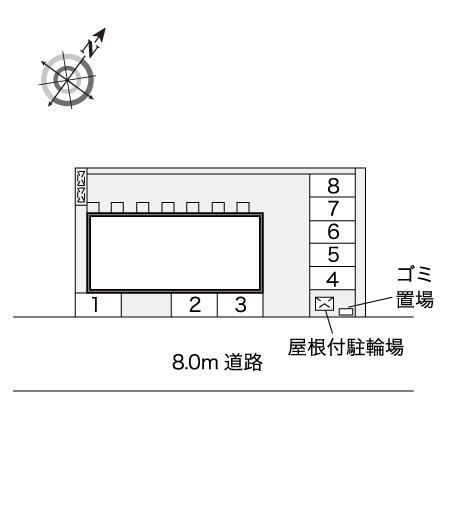 ヴィンデ(44737)の駐車配置図