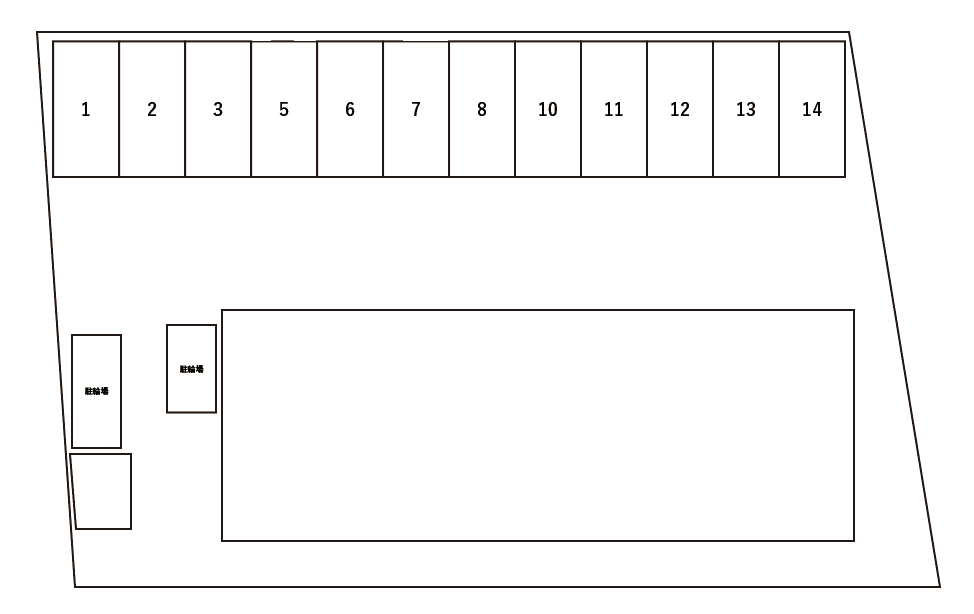 アムール 山崎の駐車配置図