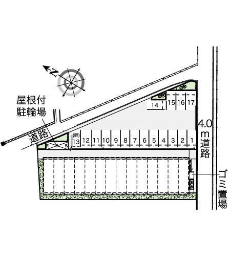 アドニス(43809)の駐車配置図