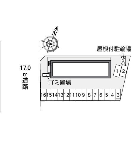 北丘珠Ⅲ(35513)の駐車配置図