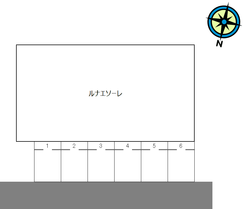 ルナエソーレの駐車配置図
