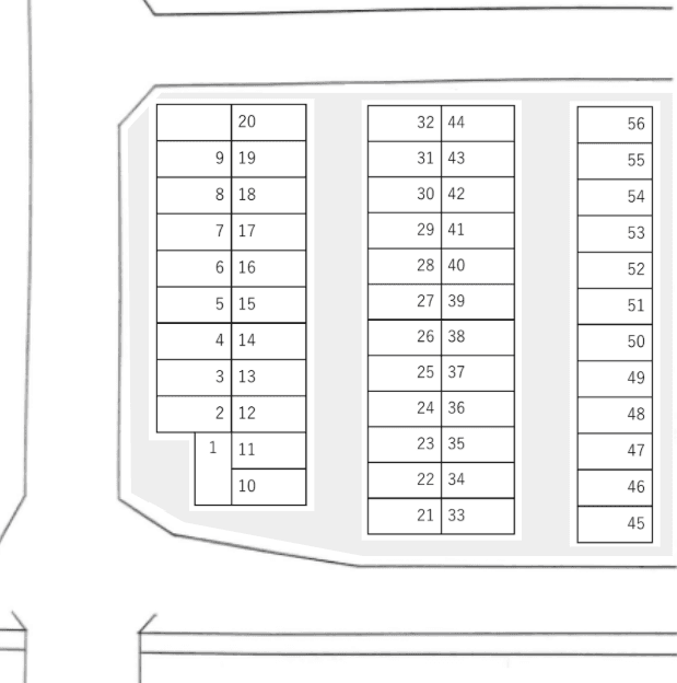 スマイルパーク106号の駐車配置図