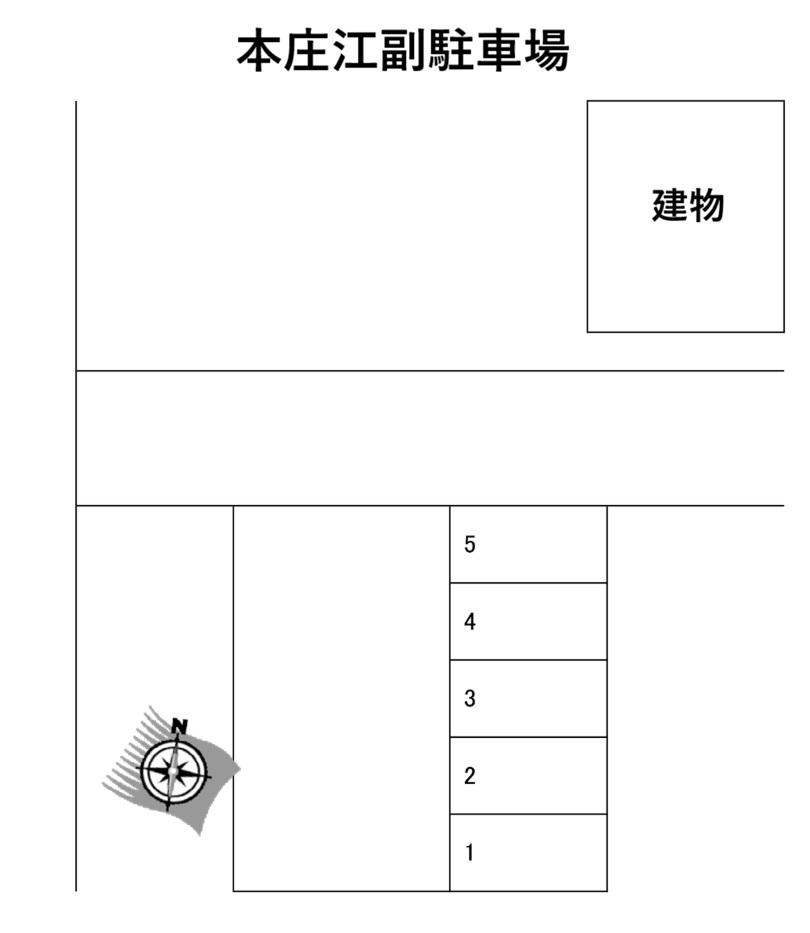 本庄江副駐車場の駐車配置図