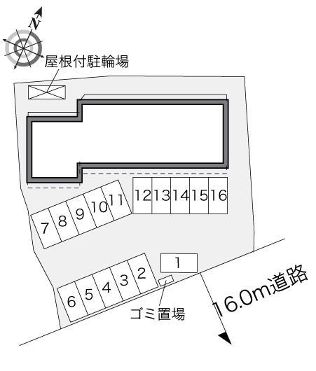 CRC築地(32718)の駐車配置図