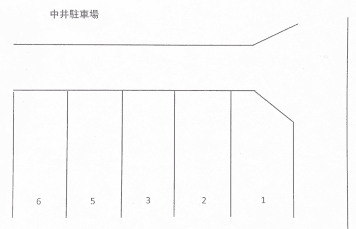 中井駐車場の駐車配置図