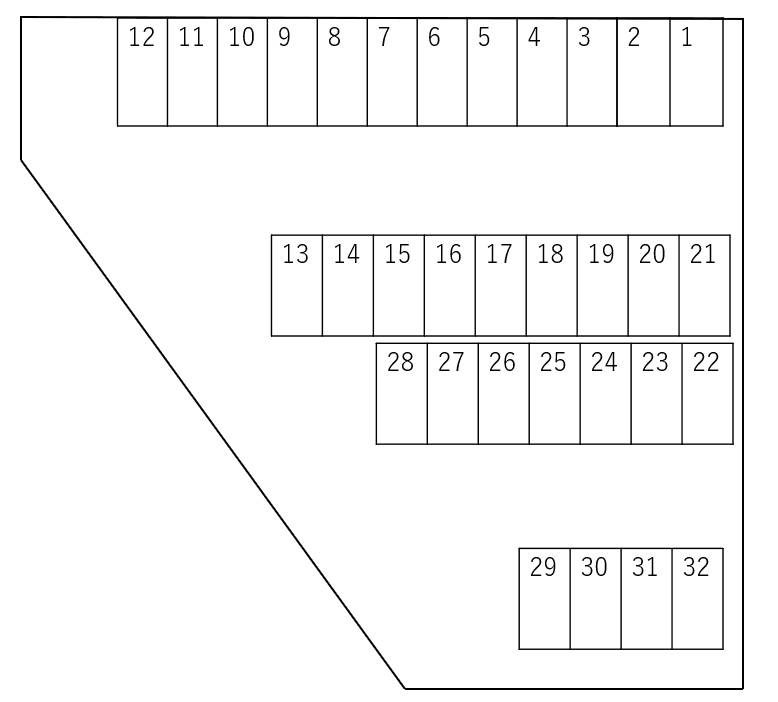 MK 幸町駐車場の駐車配置図