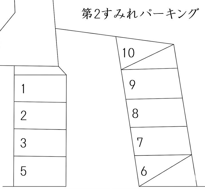 第2すみれパーキングの駐車配置図