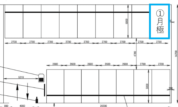 尾張旭駅前第2の駐車配置図