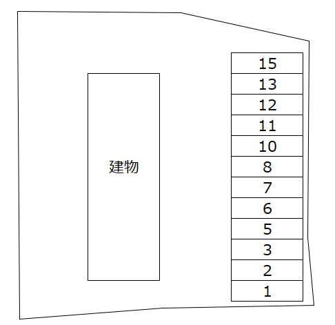 フォンターナ EST・Ⅰ別駐車場の駐車配置図