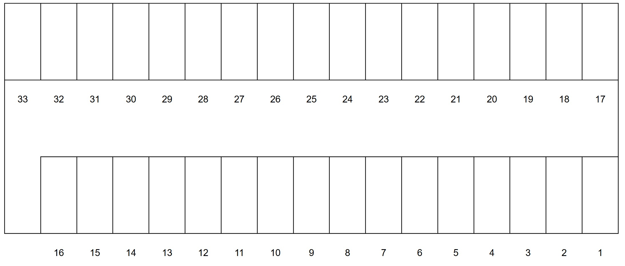 吹田寿町駐車場の駐車配置図