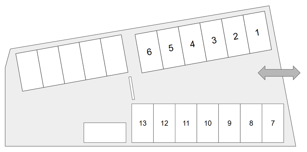 阿保4丁目駐車場の駐車配置図
