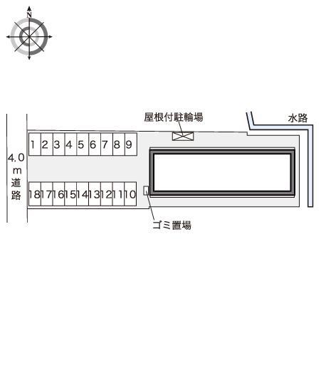 イルミナ B(40712)の駐車配置図