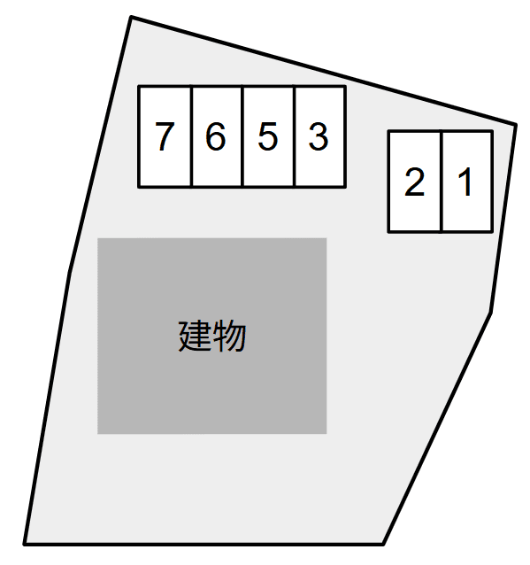 Merciの駐車配置図