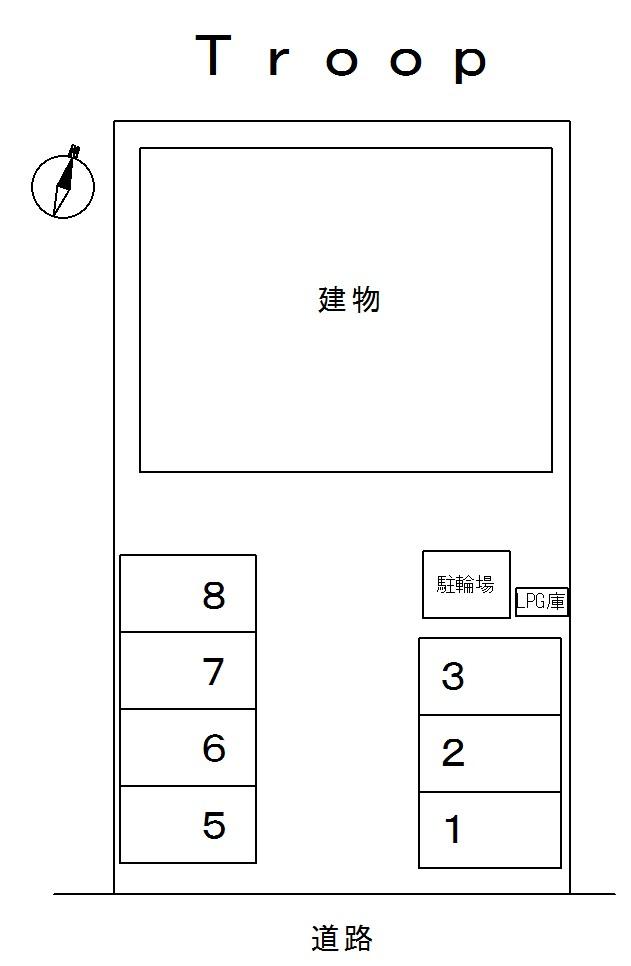 Troopの駐車配置図