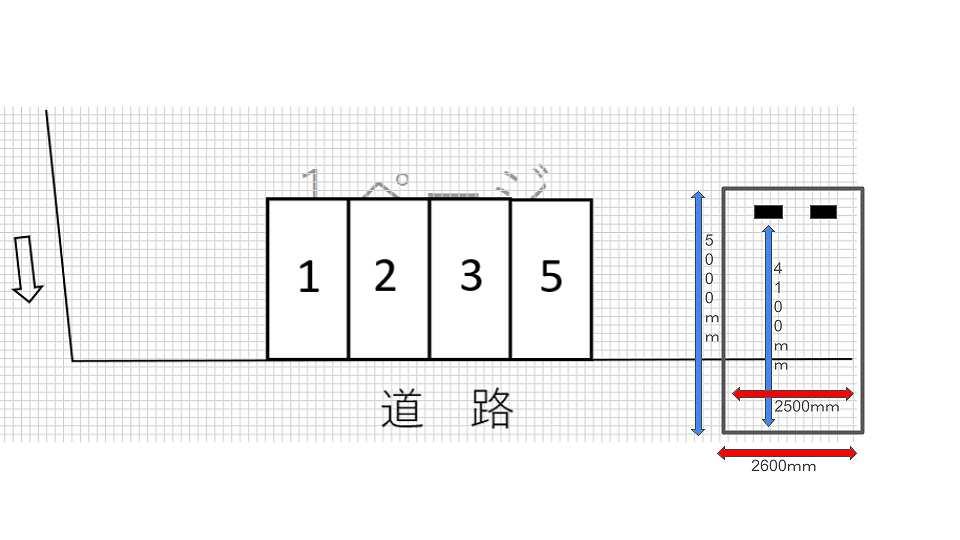 里見町Mパーキングの駐車配置図