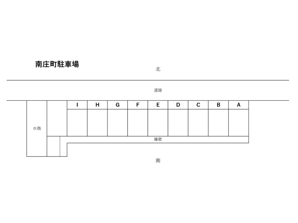 南庄町駐車場の駐車配置図