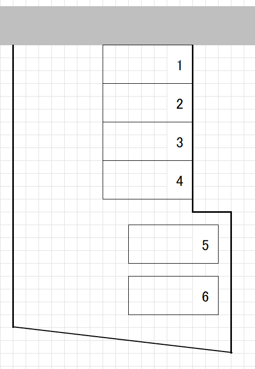 松戸小山駐車場の駐車配置図