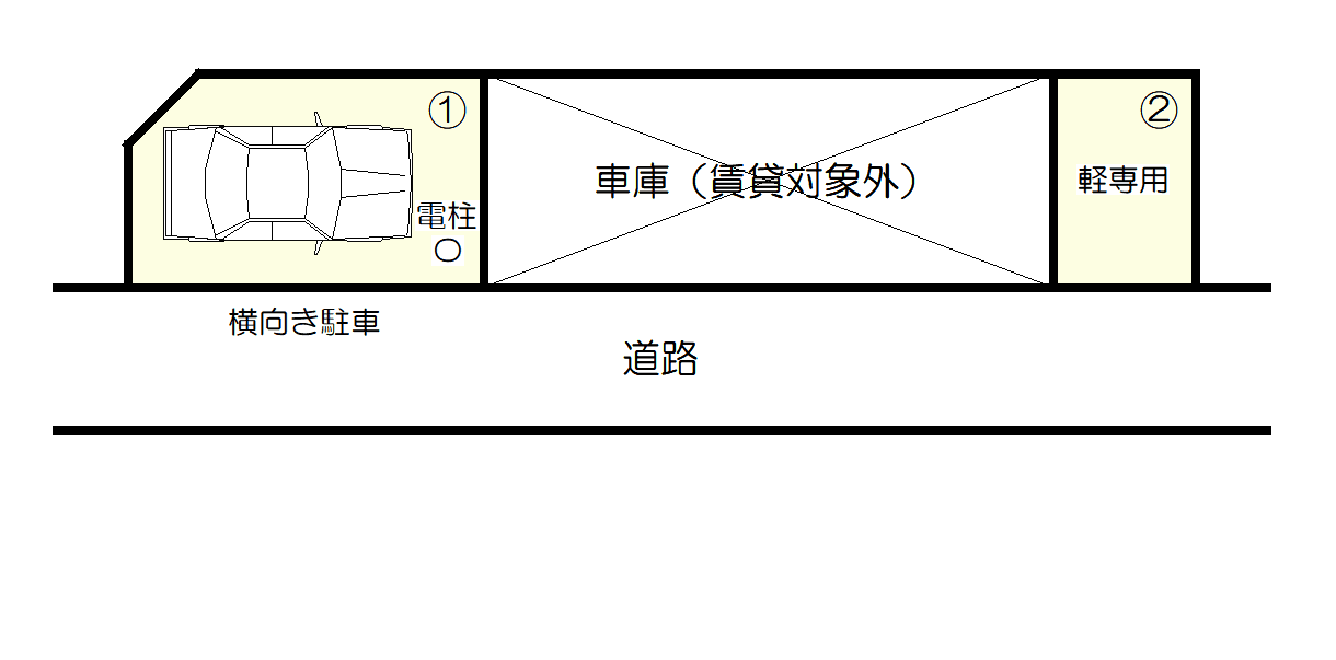 松浜本町パーキングの駐車配置図